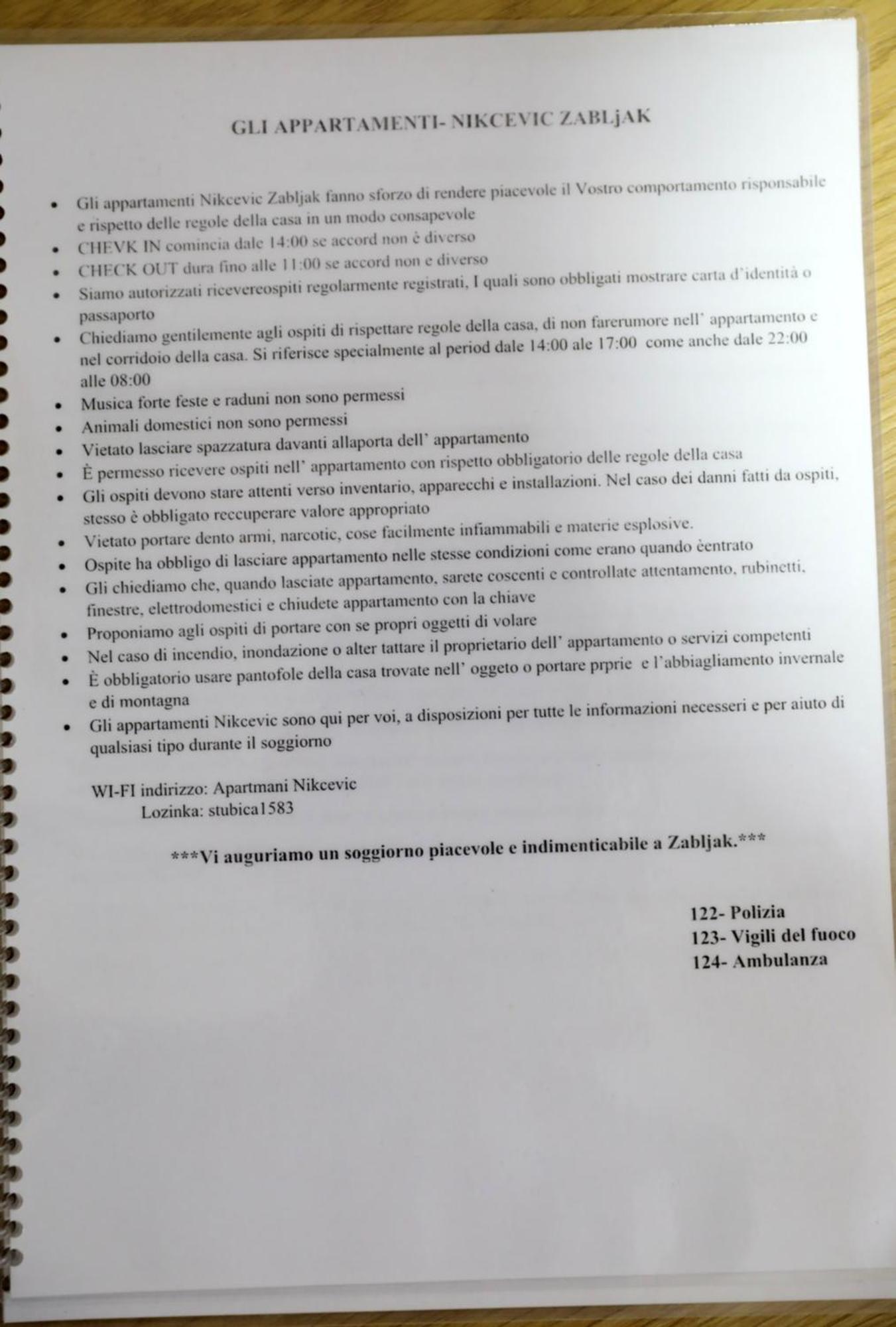 Apartments Nikcevic Zabljak Εξωτερικό φωτογραφία